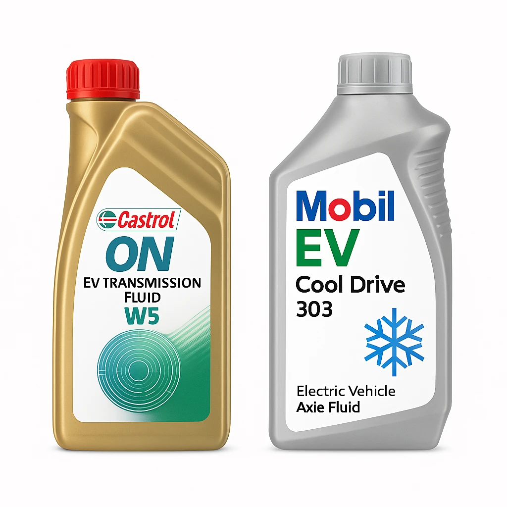 EV-рідини для мостів електромобілів — Castrol W5, Mobil EV 303, Toyota TE